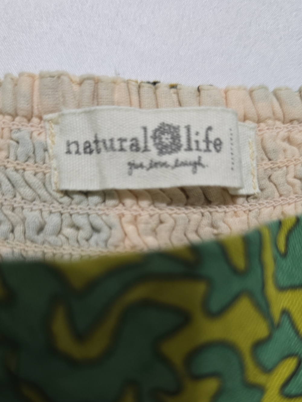 Natural Life Tricia Mini Dress In Ochre Leafy Floral - Picture 6 of 7